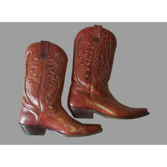 Vintage BILTRITE NEOPRENE Men's Cowboy Boots Western Brown Leather Size EU 43 - Picture 14 of 15